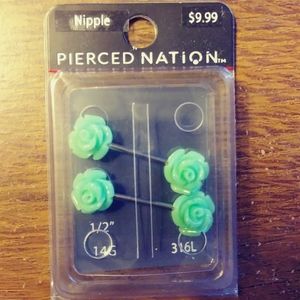 Nipple piercing jewelry
